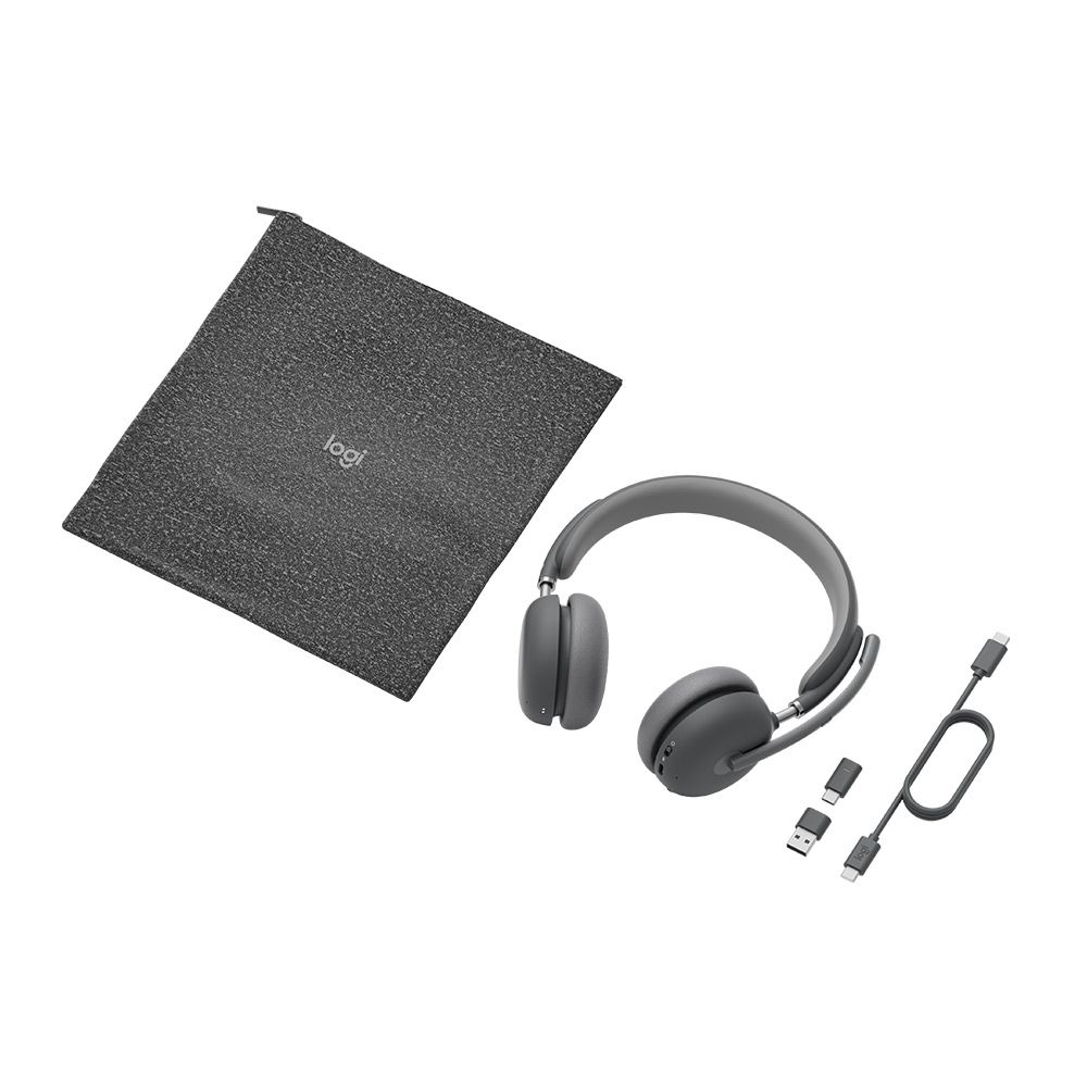 Logitech 羅技VC Zone Wireless 2 藍牙無線耳機麥克風(Teams) - 石墨灰
