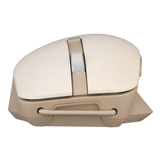 ASUS SmartO 靜音無線滑鼠 (MD200)燕麥奶色