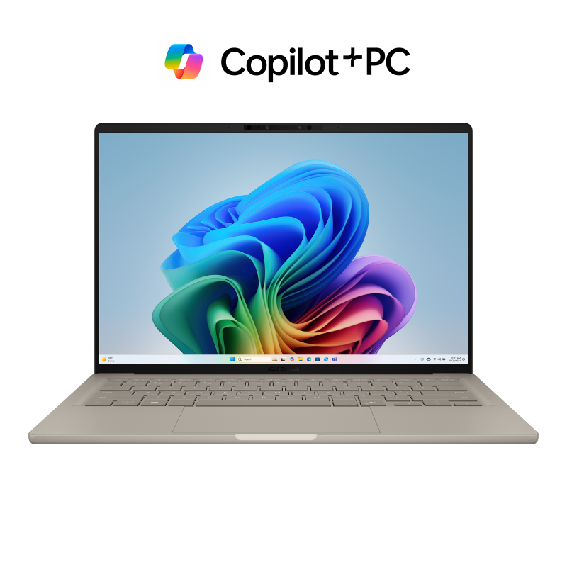 ASUS Zenbook A14 (UX3407)沙暮金+電腦包