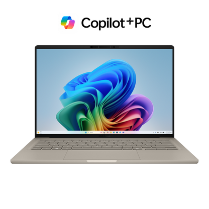 ASUS Zenbook A14 (UX3407)沙暮金+電腦包